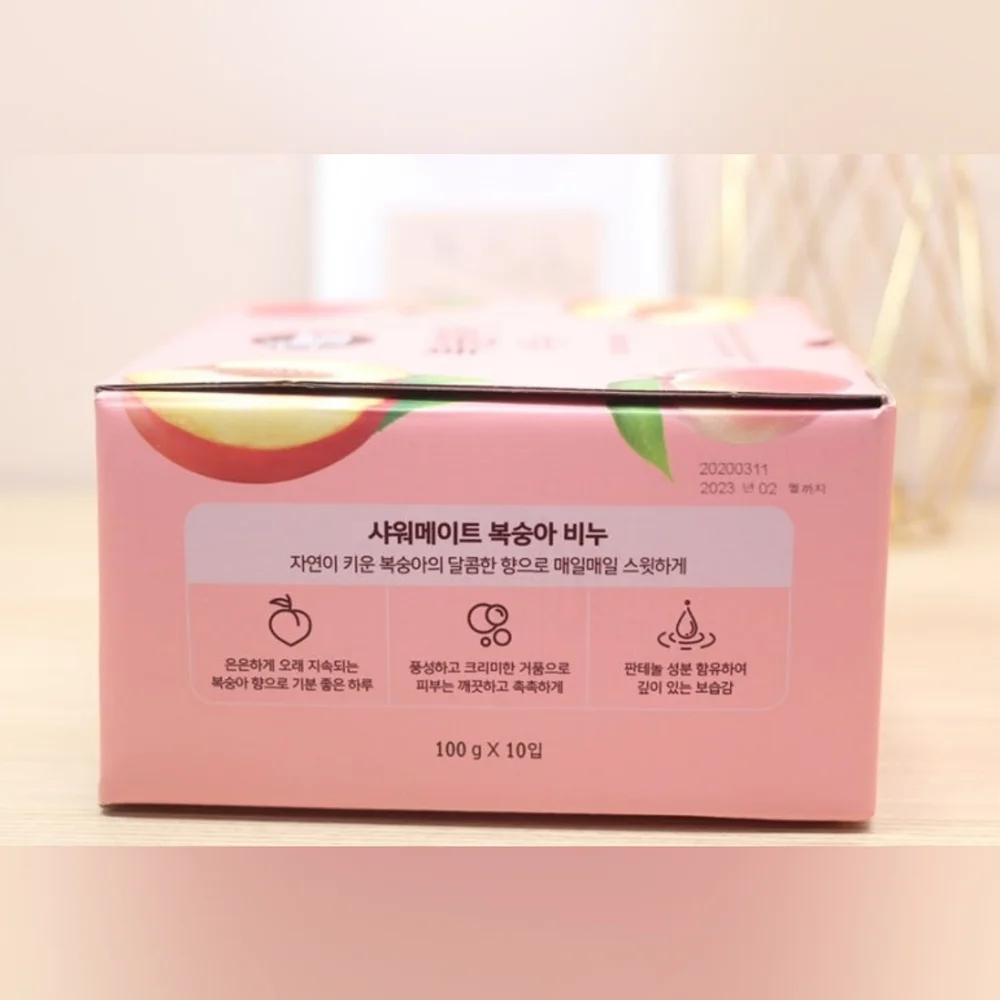 Shower Mate Natural Peach Soap Set Of 12 x 3.17 oz (90 g)